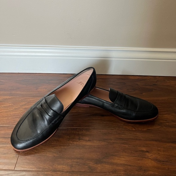 J Crew Ryan Penny Loafers Black Leather-Size 11 - Picture 13 of 13